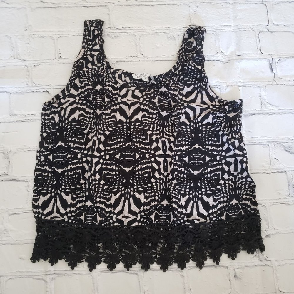 Lace Fringe Tank Top